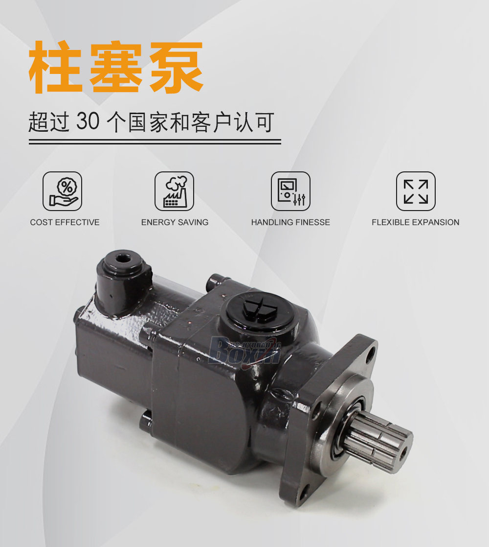 B6-50 50 毫升/转 25 MPa (3625 psi) 液压柱塞泵