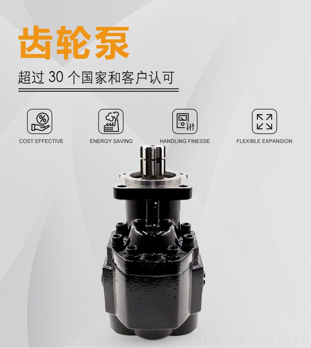 CBHST1-ISO-120 120 cc/rev 液压齿轮泵