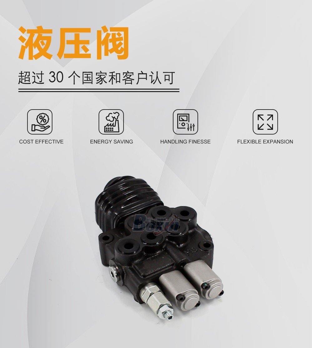 HS45 一控二手柄控制 2 联 单块式方向阀