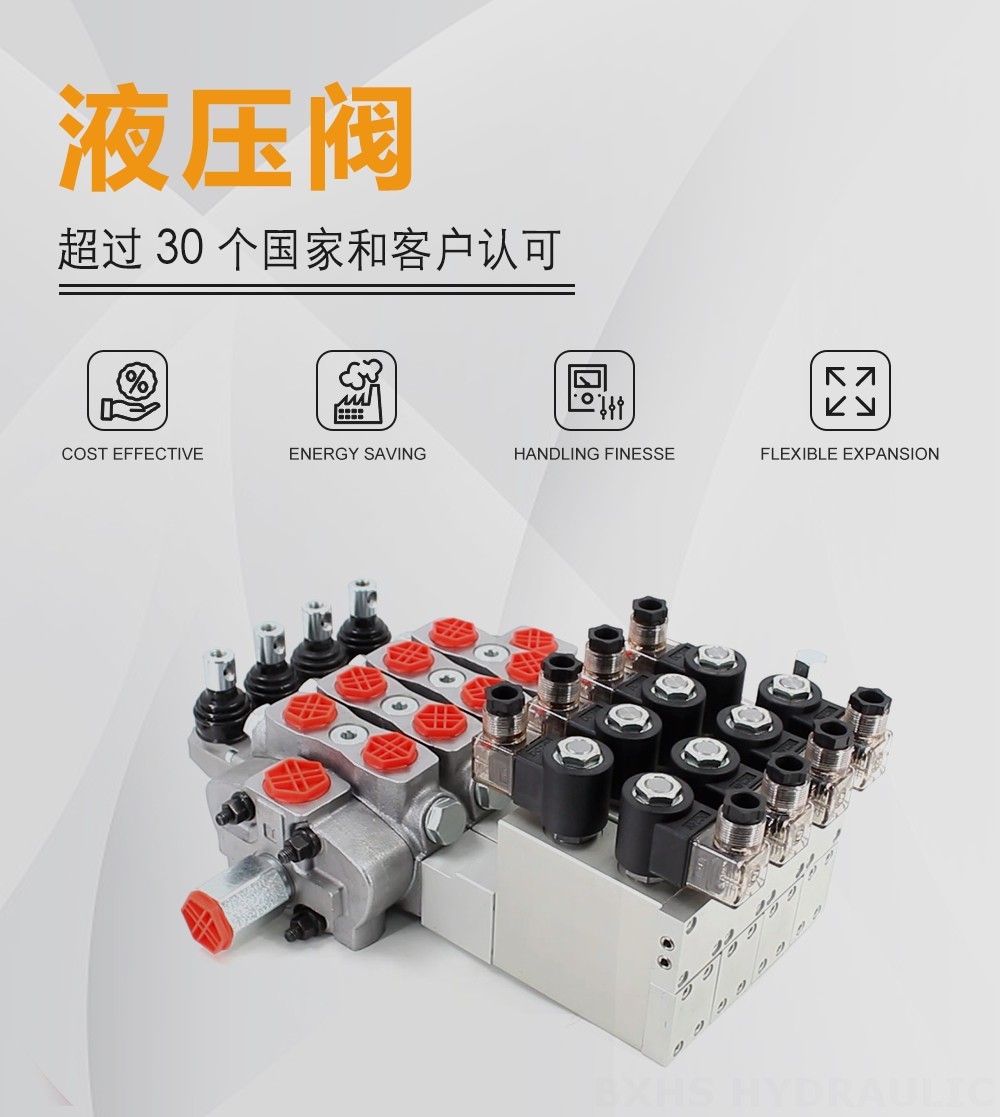 SD8 电液控 4路 分块式方向阀