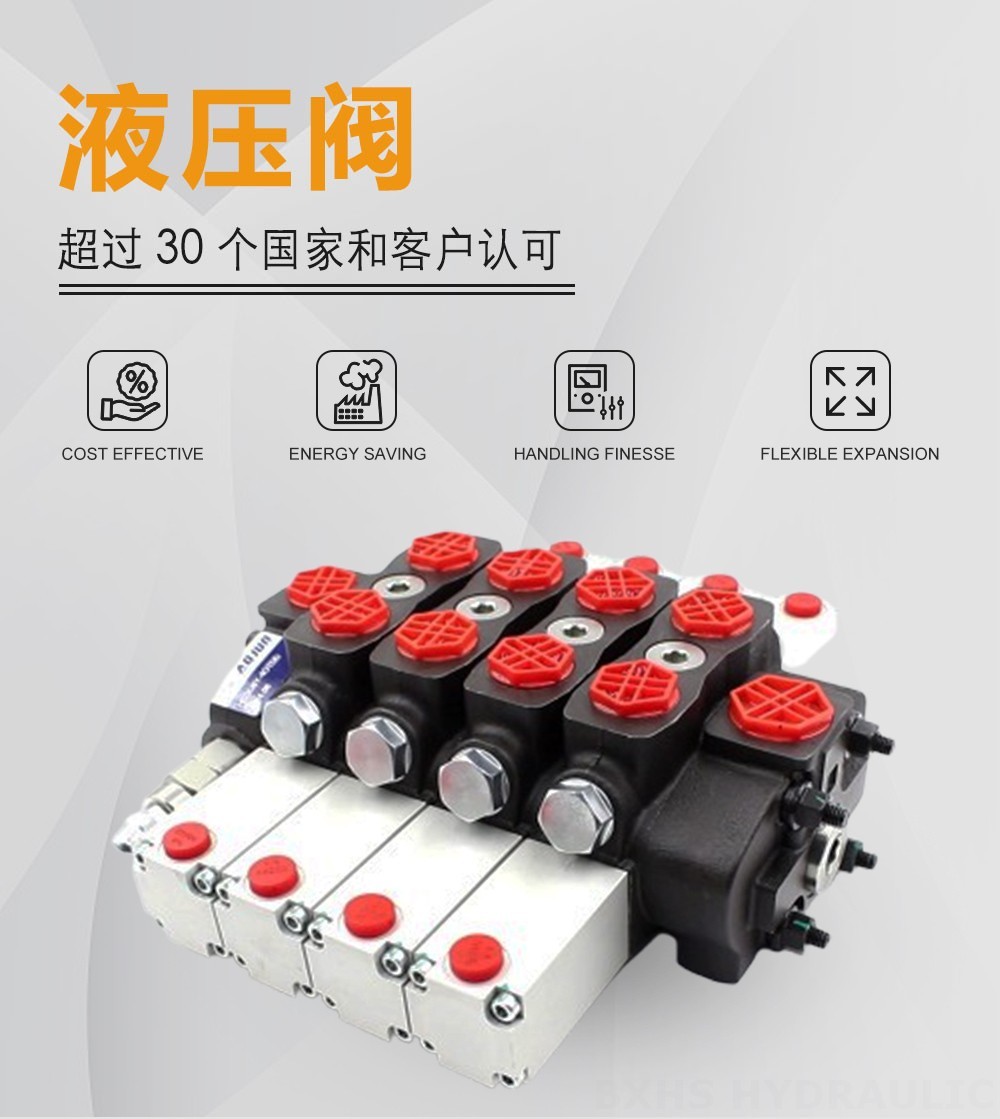 SD8 液控 4路 分块式方向阀