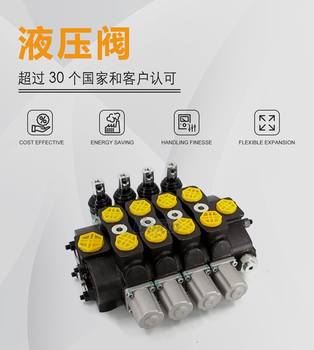 SD8 手控 4 联 分块式方向阀