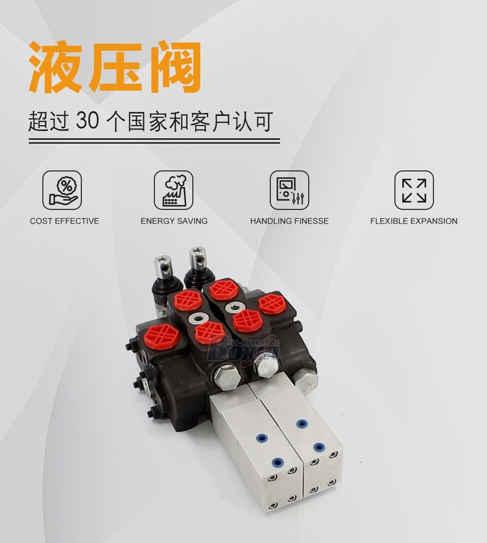SD8系列气动两联片式方向阀 气控 2 联 分块式方向阀