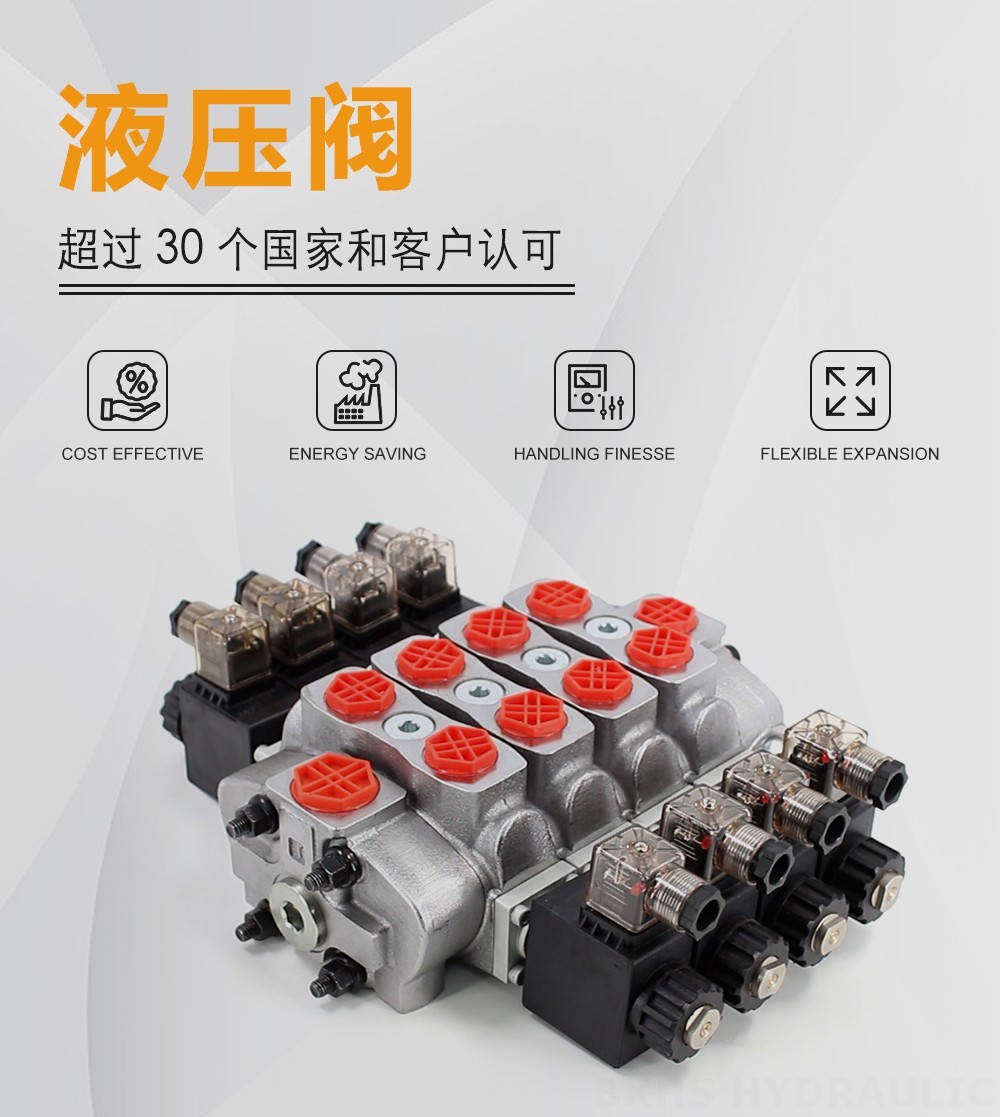 SD8 电磁 4路 分块式方向阀